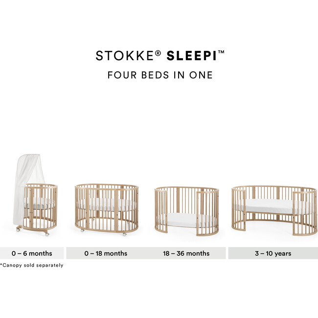 Sleepi™ Mini, Hazy Grey - Cribs - 6