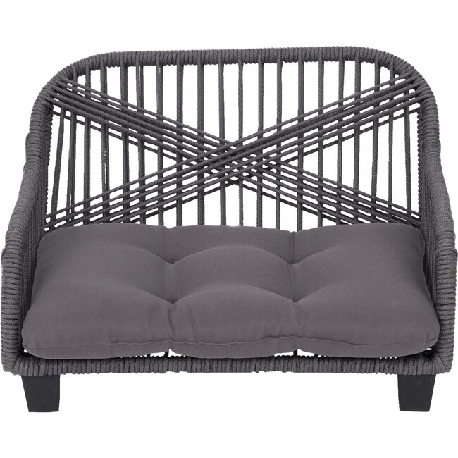 Rope Woven Pet Bed Settee with Cushion