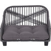 Rope Woven Pet Bed Settee with Cushion - Pet Beds - 1 - thumbnail
