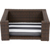 Wicker Pet Rattan Bed with Cushions - Pet Beds - 1 - thumbnail