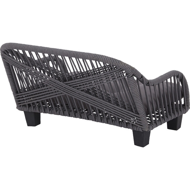 Rope Woven Pet Bed Settee with Cushion - Pet Beds - 5