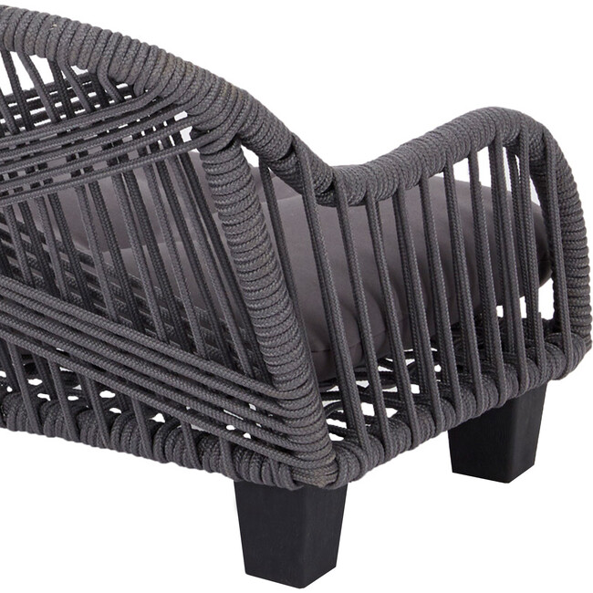 Rope Woven Pet Bed Settee with Cushion - Pet Beds - 8