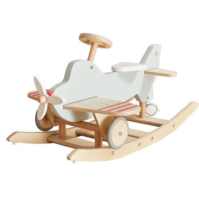 Wood Airplane Rocker & Ride-On