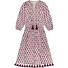Women's Solange Pop Over Dress, Aubergine Block - Dresses - 1 - thumbnail