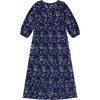 Women's Talia Maxi Dress, Bagru Blue Block - Dresses - 1 - thumbnail