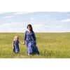 Women's Talia Maxi Dress, Bagru Blue Block - Dresses - 4