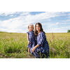 Women's Talia Maxi Dress, Bagru Blue Block - Dresses - 6