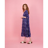 Women's Talia Maxi Dress, Bagru Blue Block - Dresses - 7