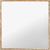 Yvette Square Metal Mirror, Gold - Mirrors - 1 - thumbnail