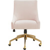 Jakob Adjustable Swivel Desk Chair, Pink - Desk Chairs - 1 - thumbnail