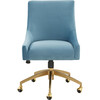 Jakob Adjustable Swivel Desk Chair, Blue - Desk Chairs - 1 - thumbnail