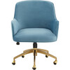Kierstin Adjustable Swivel Desk Chair, Blue - Desk Chairs - 1 - thumbnail