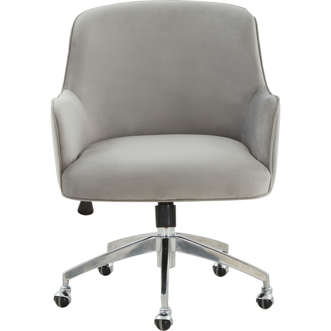 Kierstin Adjustable Swivel Desk Chair, Grey