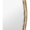 Renee Round Metal Mirror, Gold - Mirrors - 4