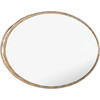 Jebediah Oval Metal Mirror, Gold - Mirrors - 3