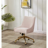 Jakob Adjustable Swivel Desk Chair, Pink - Desk Chairs - 2