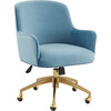 Kierstin Adjustable Swivel Desk Chair, Blue - Desk Chairs - 3 - thumbnail
