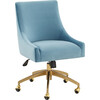 Jakob Adjustable Swivel Desk Chair, Blue - Desk Chairs - 3
