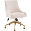 Jakob Adjustable Swivel Desk Chair, Pink - Desk Chairs - 3