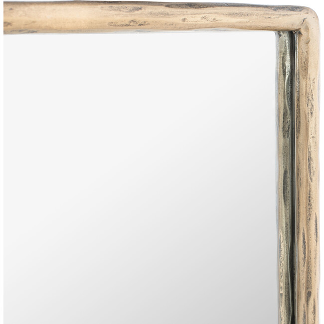 Trish Large Rectangle Metal Mirror, Gold - Mirrors - 3