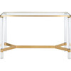 Suzanna Acrylic Console Table, Clear - Accent Tables - 1 - thumbnail