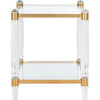 Isabelle Acrylic Accent Table, Clear - Accent Tables - 1 - thumbnail