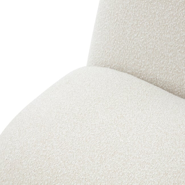 Stevie Boucle Accent Chair, Cream - Accent Seating - 4