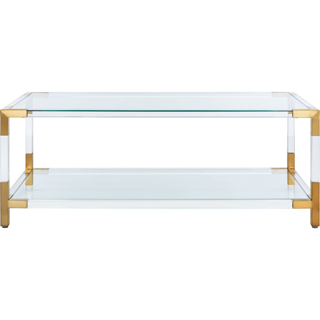 Louisa Acyrlic Coffee Table, Clear - Accent Tables - 1