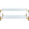 Louisa Acyrlic Coffee Table, Clear - Accent Tables - 1 - thumbnail