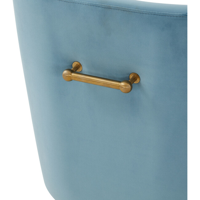 Jakob Adjustable Swivel Desk Chair, Blue - Desk Chairs - 4