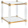 Isabelle Acrylic Accent Table, Clear - Accent Tables - 3 - thumbnail