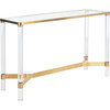 Suzanna Acrylic Console Table, Clear - Accent Tables - 3