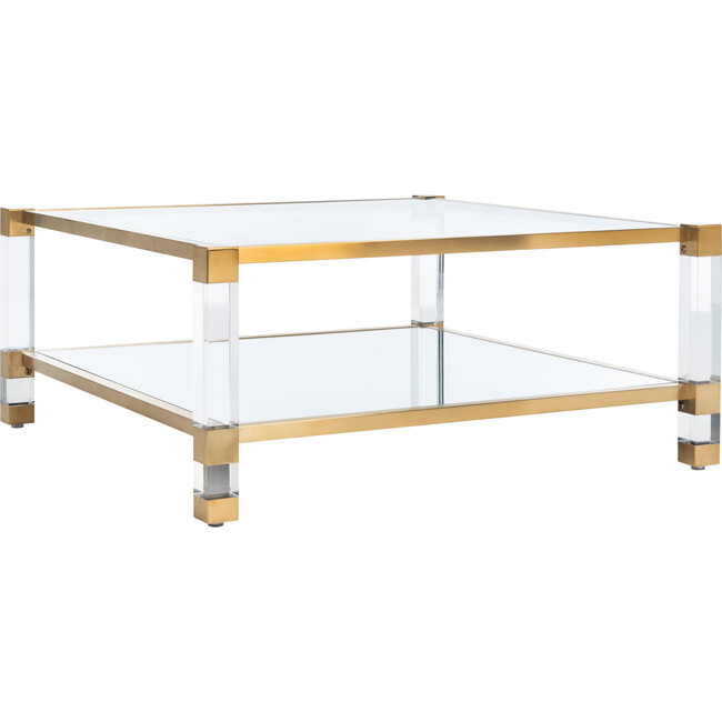 Angie Acyrlic Coffee Table, Clear - Accent Tables - 3
