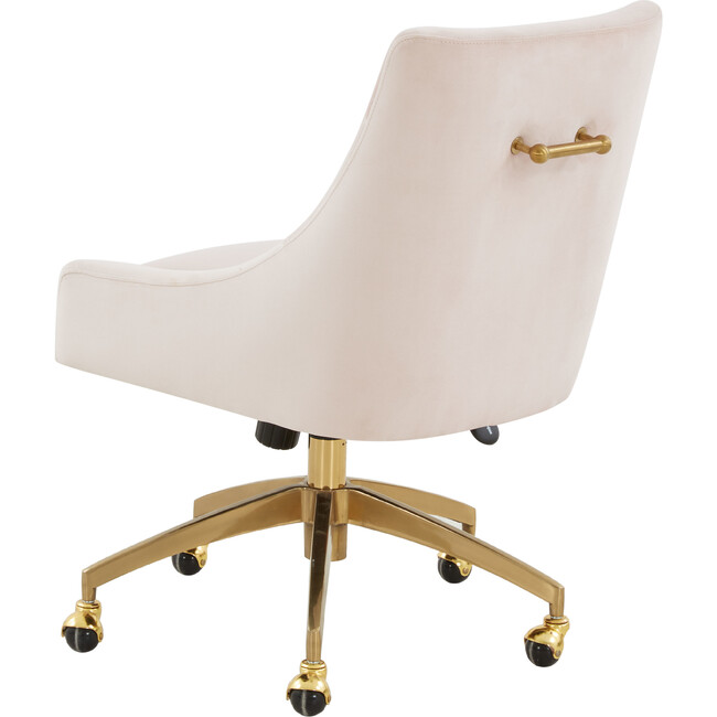 Jakob Adjustable Swivel Desk Chair, Pink - Desk Chairs - 5