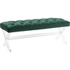 Tourmaline Tufted Acrylic Bench, Blue - Accent Seating - 3 - thumbnail