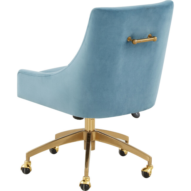 Jakob Adjustable Swivel Desk Chair, Blue - Desk Chairs - 5