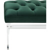 Tourmaline Tufted Acrylic Bench, Blue - Accent Seating - 4 - thumbnail