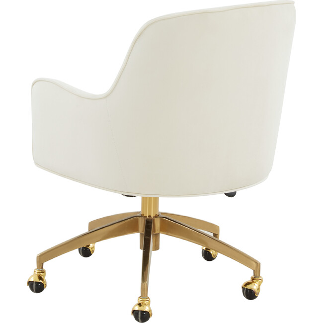 Kierstin Adjustable Swivel Desk Chair, Cream - Desk Chairs - 5