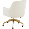 Kierstin Adjustable Swivel Desk Chair, Cream - Desk Chairs - 5
