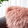 Shag Modish Metallic Pillow, Pink - Decorative Pillows - 3