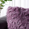 Shag Modish Metallic Pillow, Purple - Decorative Pillows - 3