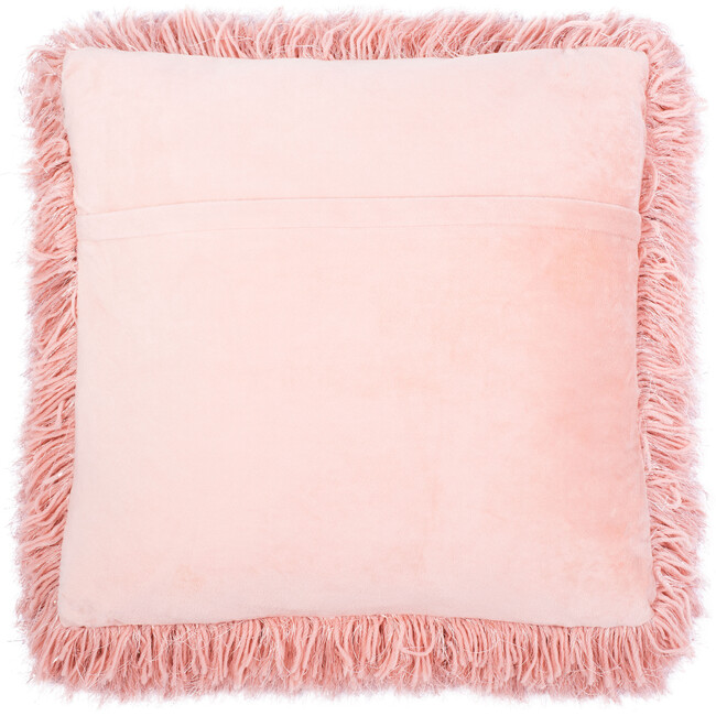 Shag Modish Metallic Pillow, Pink - Decorative Pillows - 4