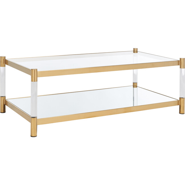 Shayla Acrylic Coffee Table, Clear - Accent Tables - 3
