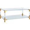Louisa Acyrlic Coffee Table, Clear - Accent Tables - 3