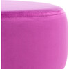 Abrea Round Ottoman, Pink - Ottomans - 4