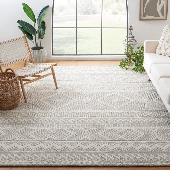 Metro Rug, Grey/Ivory - Rugs - 2