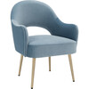 Dublyn Accent Chair, Blue - Accent Seating - 3 - thumbnail