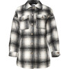 Women's Debra Jacket, Noir Plaid - Coats - 1 - thumbnail