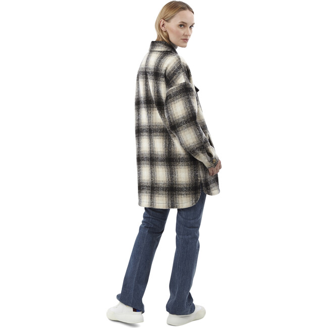 Women's Debra Jacket, Noir Plaid - Coats - 3