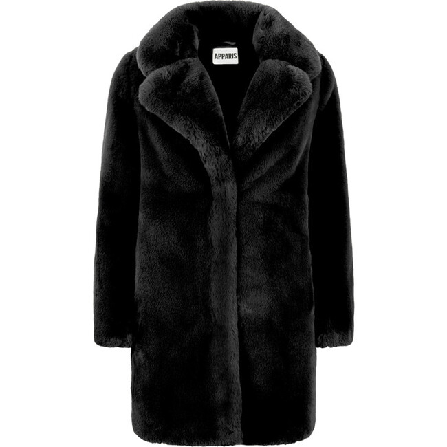 Women's Stella Faux Fur Jacket, Noir